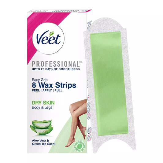 Veet Instant Wax Strips For Dry Skin Box Of 8