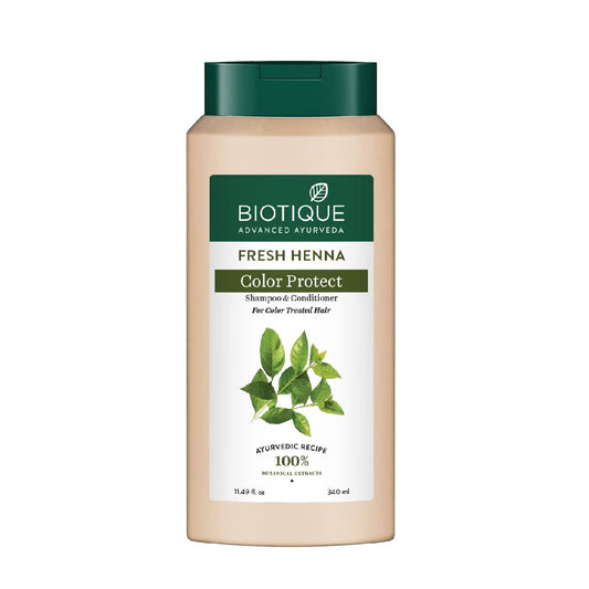 Biotique Bio Henna Leaf Fresh Texture Shampoo & Conditioner, 340 ml