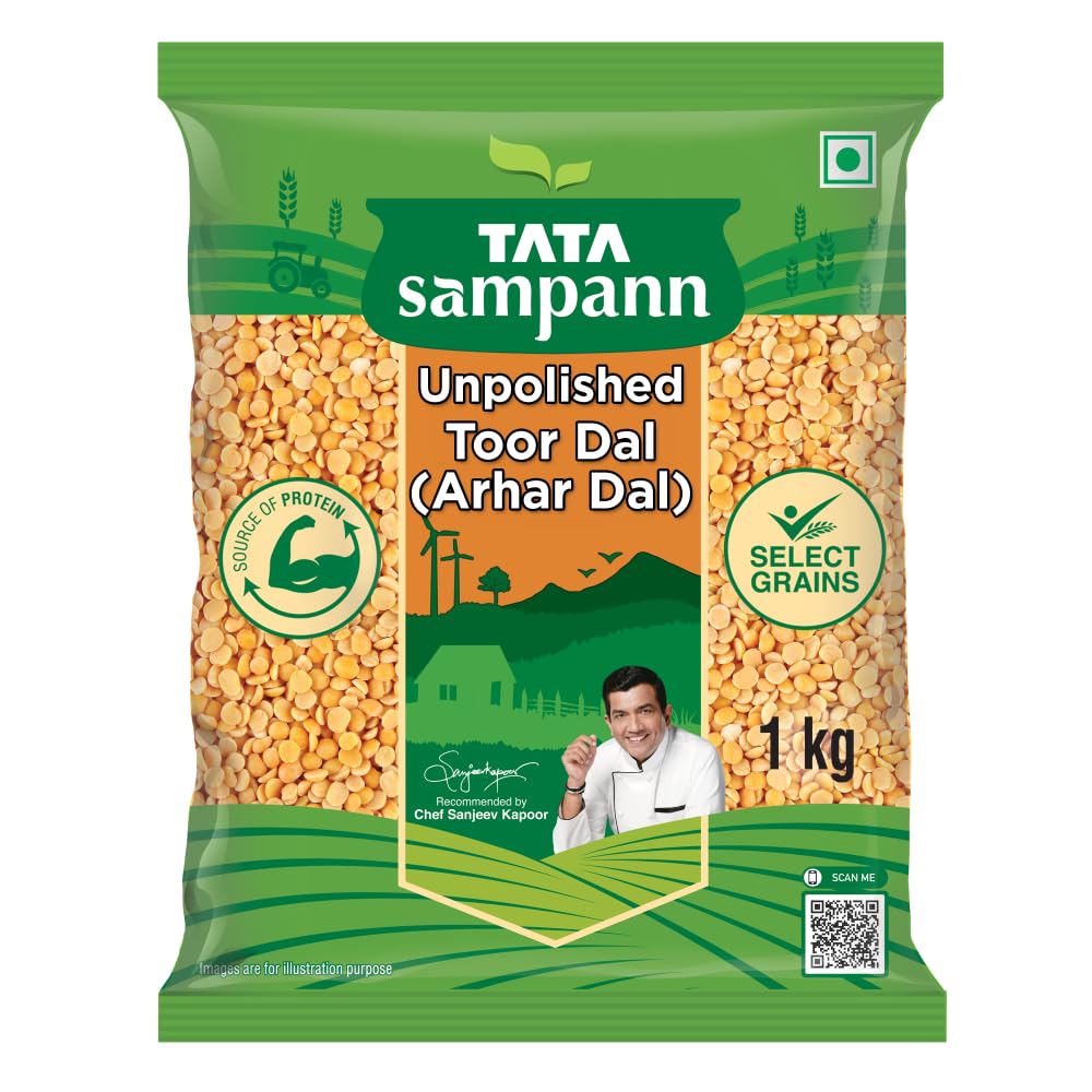 Tata Sampann Unpolished Toor Dal - 1 kg