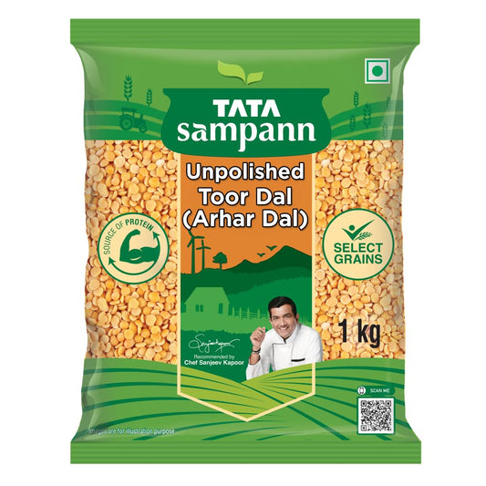 Tata Sampann Unpolished Toor Dal - 1 kg