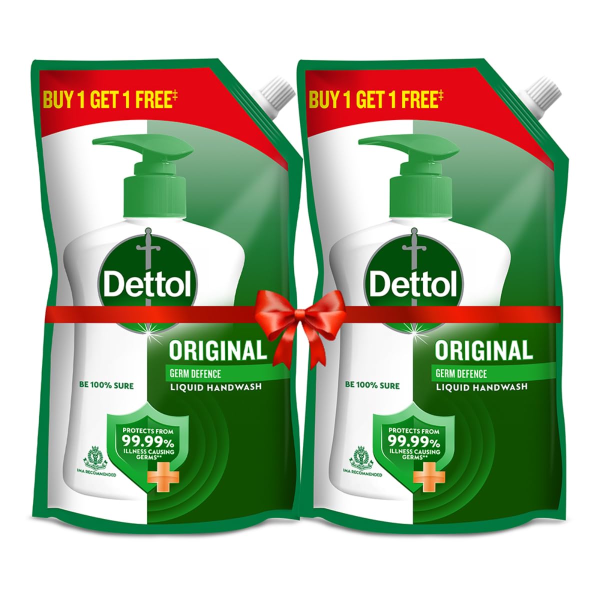 Dettol Liquid Handwash Refill - Original Hand Wash- 675ml, (Buy 1 Get 1 Free)
