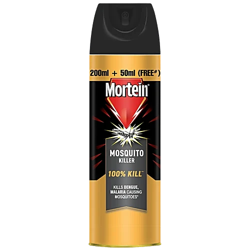 Mortein Mosquito & Fly Killer Spray - Fresh Fragrance, 100% Kill Guarantee, 250 ml Bottle