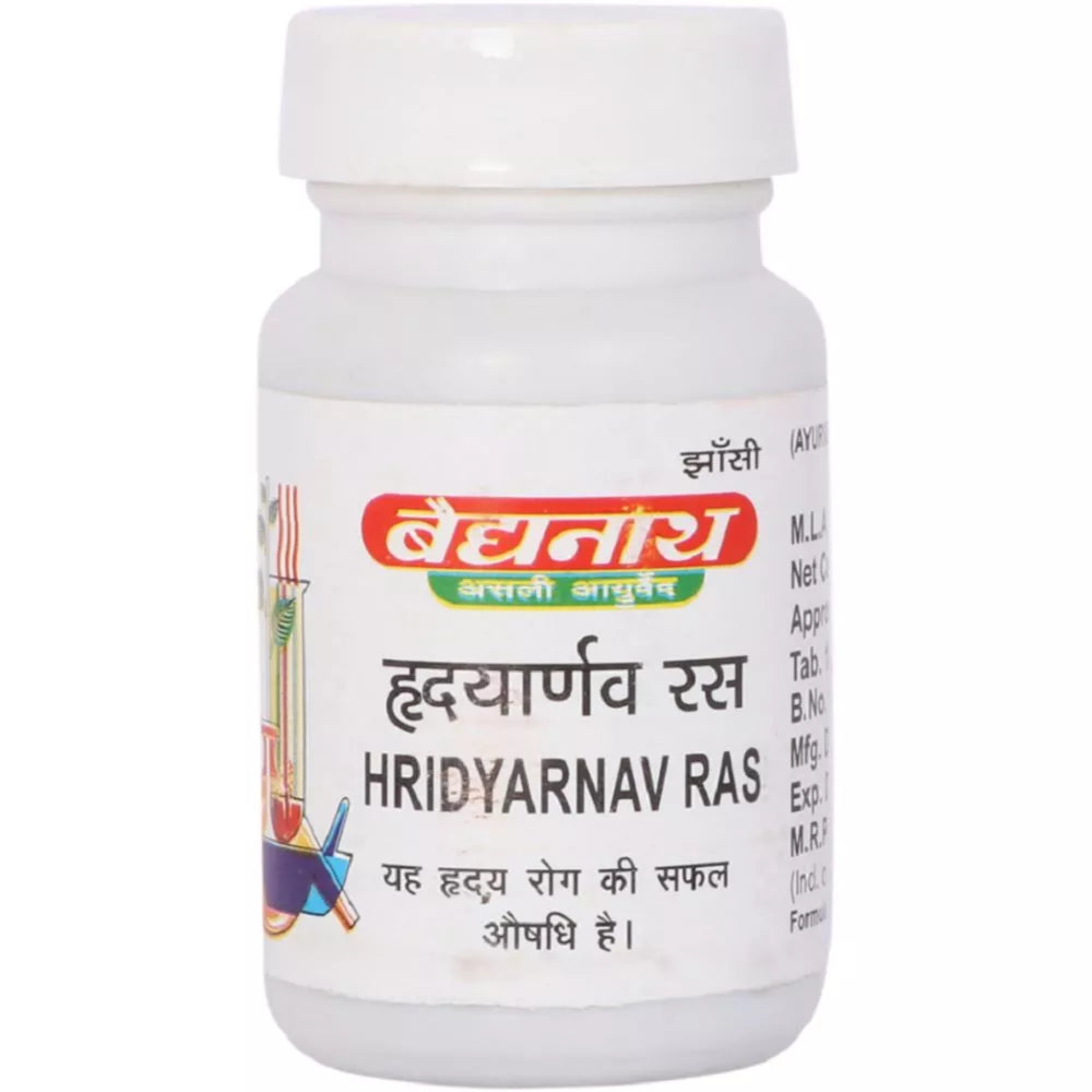 Baidyanath Herbal Hridyarnav Ras Tablets For Heart Diseases heart care