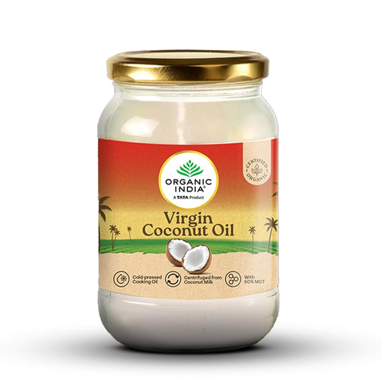 Organic India Virgin Coconut Oil 500ml, Certified Organic, Lab Tested on 600+ Parameters