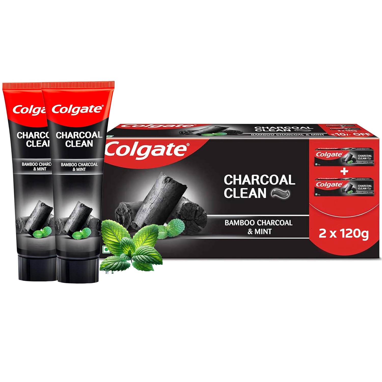 Colgate Charcoal Clean Black Gel Toothpaste (240gm)
