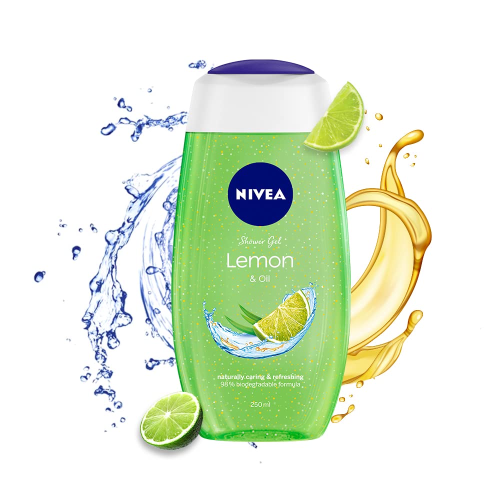 Nivea Body Wash Lemon & Oil Shower Gel - Pampering Care & Refreshing Scent - 250 ml
