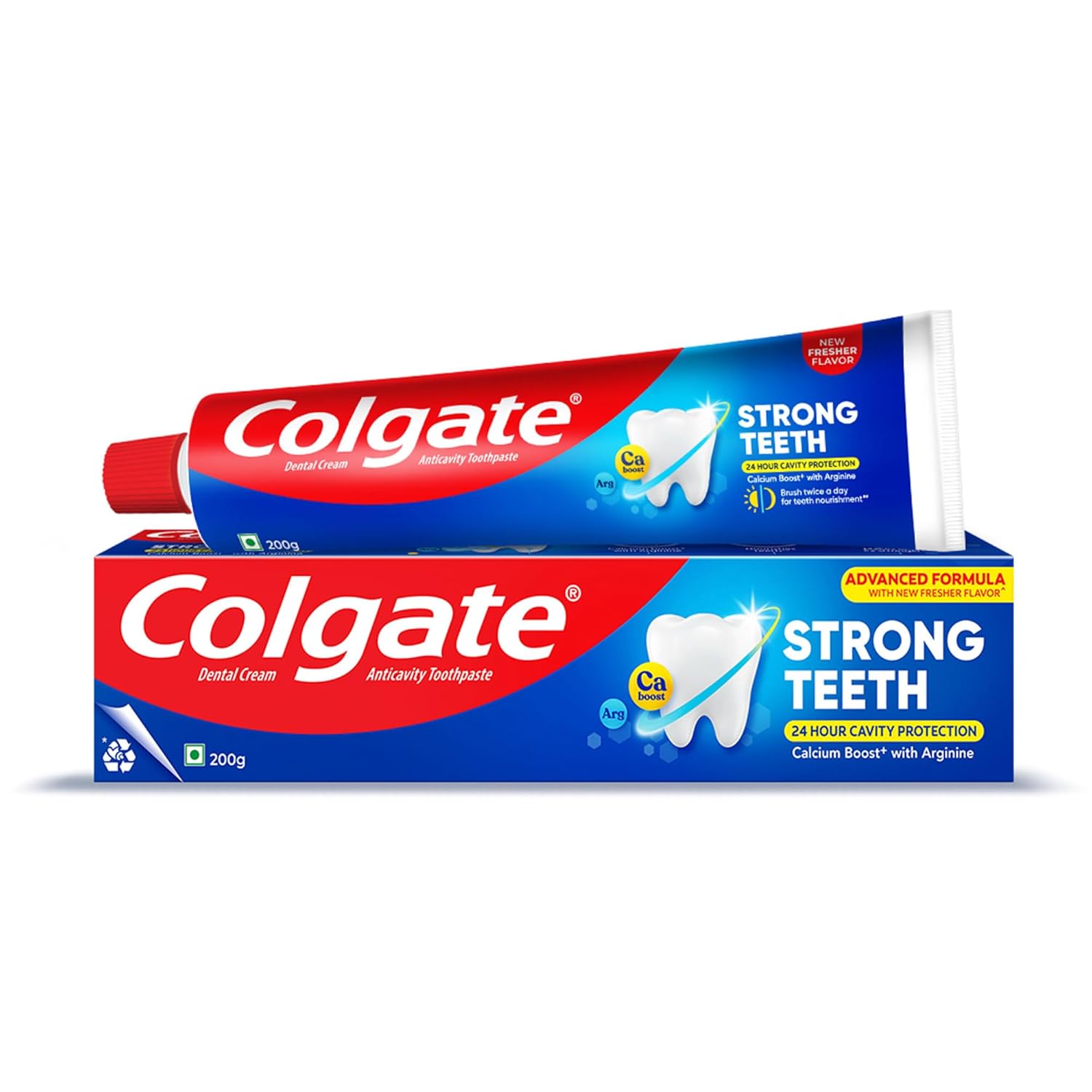 Colgate Strong Teeth Toothpaste with Amino Shakti for Cavity Protection Toothpaste (200 g)