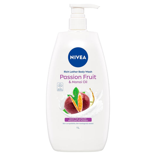 Nivea Passion Fruit & Monoi Oil Shower Gel - 1 L