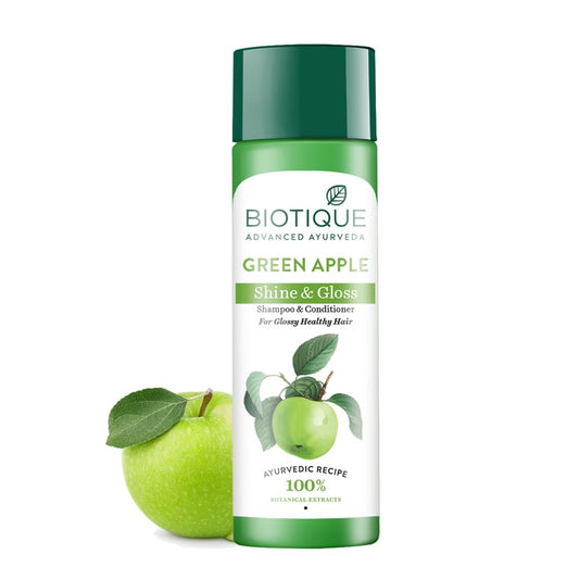 Biotique Green Apple Shine & Gloss Shampoo & Conditioner| - 190 ml