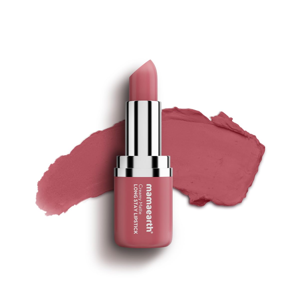Mamaearth Creamy Matte Long Stay Lipstick - Rose Nude - 4.2 gm