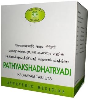 AVN AYURVEDA PATHYAKSHADATRYADI KASHYAM TABLETS – 120 NOS For headaches, earache, hemicranial pain and night blindness.
