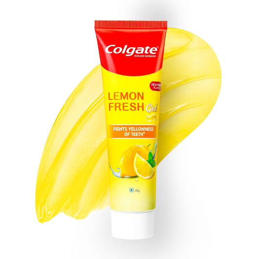 Colgate Lemon Fresh Gel Toothpaste | Tooth Paste Fights Yellowness of Teeth 120gm