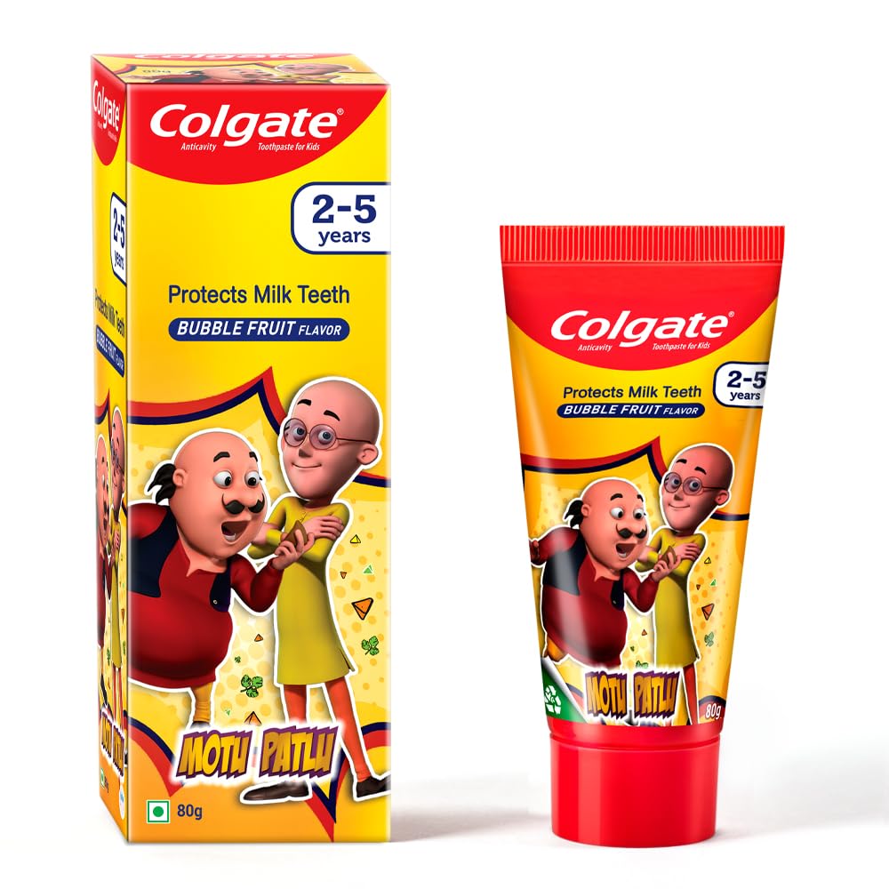 Colgate Kids Motu Patlu Toothpaste For 2-5 Years - 80Gm