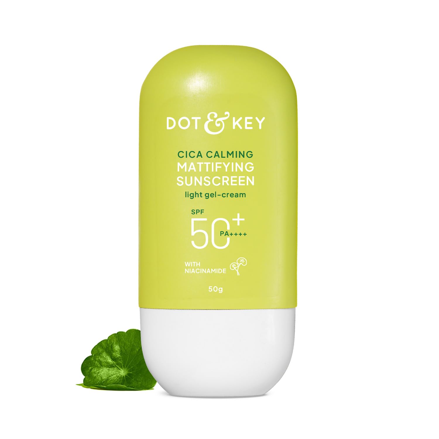 Dot & Key CICA Calming Mattifying Sunscreen SPF 50 For Oily Acne Prone & Sensitive Skin - 50 gm