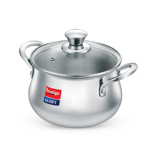 Prestige Stainless Steel Handi with Lid | |Unique tri-ply Bottom