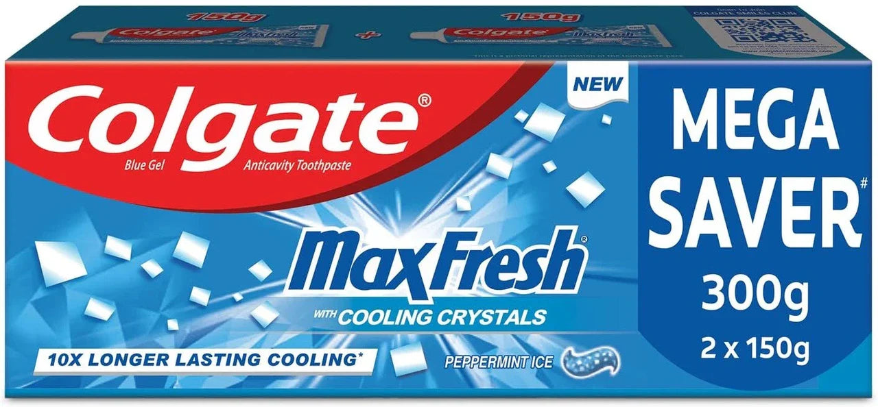Colgate maxfresh Blue Gel Paste with Menthol for Super Fresh Breath Toothpaste - 300gm