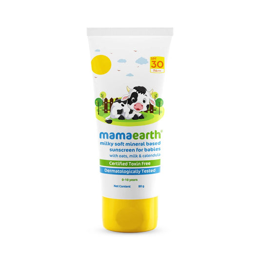 Mamaearth Milky Soft Mineral Based Sunscreen SPF 30 & PA+++ 80gm