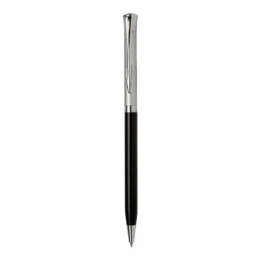 Dance Chrome Ball Pen | Black & Silver | Elegant Wave Clip  5 reviews