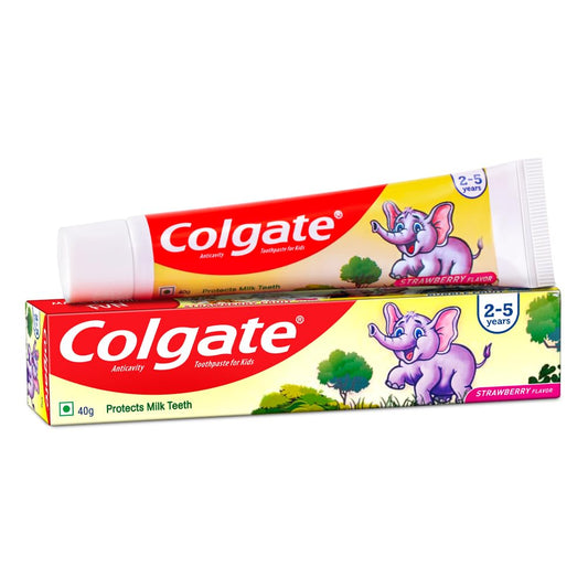 Colgate Kids Toothpaste For 2-5 Years, Strawberry Flavour - 40gm