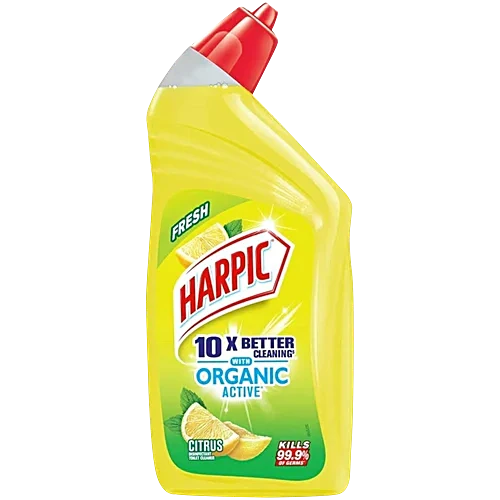 Harpic Organic Active Disinfectant Toilet Cleaner Liquid, Citrus, 500 ml