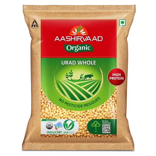 Aashirvaad Organic Urad Dal (Whole) - 1 kg