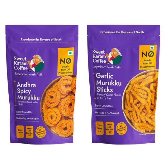 Sweet Karam Coffee Andhra Murukku (Classic Crunch) - 95 gm