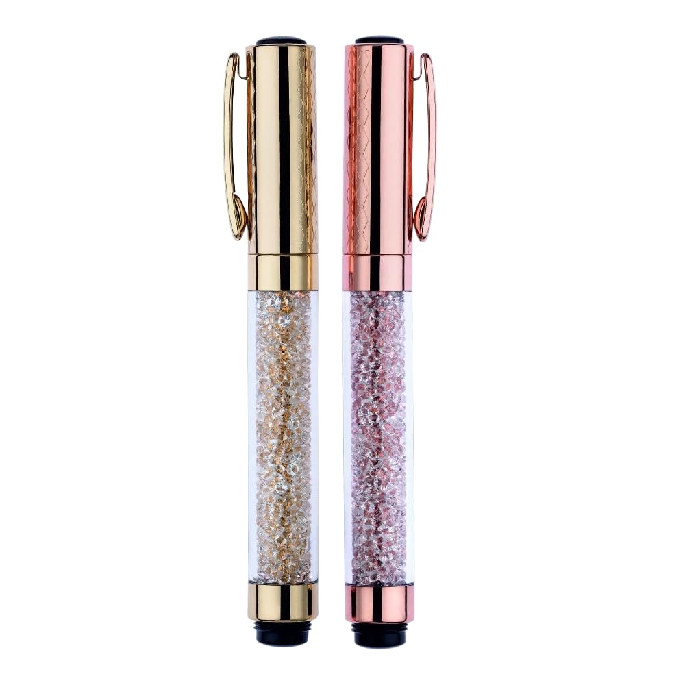 Submarine Pack of 2, 879 Crystal Ball Pen with Metal Body