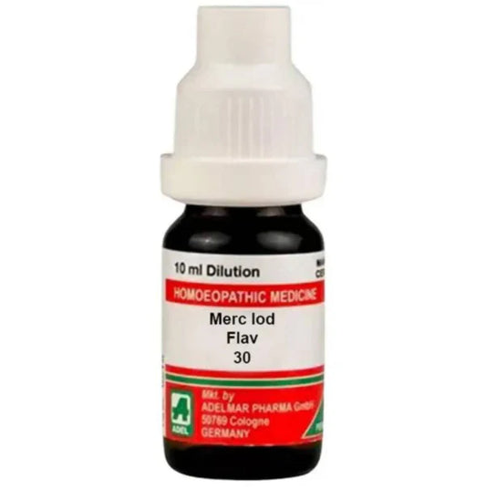 Adel Homeopathy Merc Iod Flav Dilution - 30 CH - 10 ml