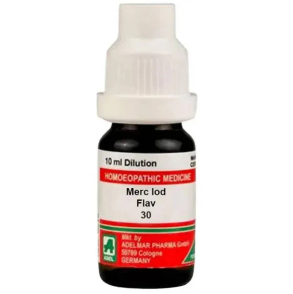Adel Homeopathy Merc Iod Flav Dilution - 30 CH - 10 ml