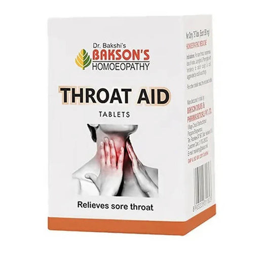 Bakson's Homeopathy Throat Aid Tablets - 75 tabs - Pack of 1