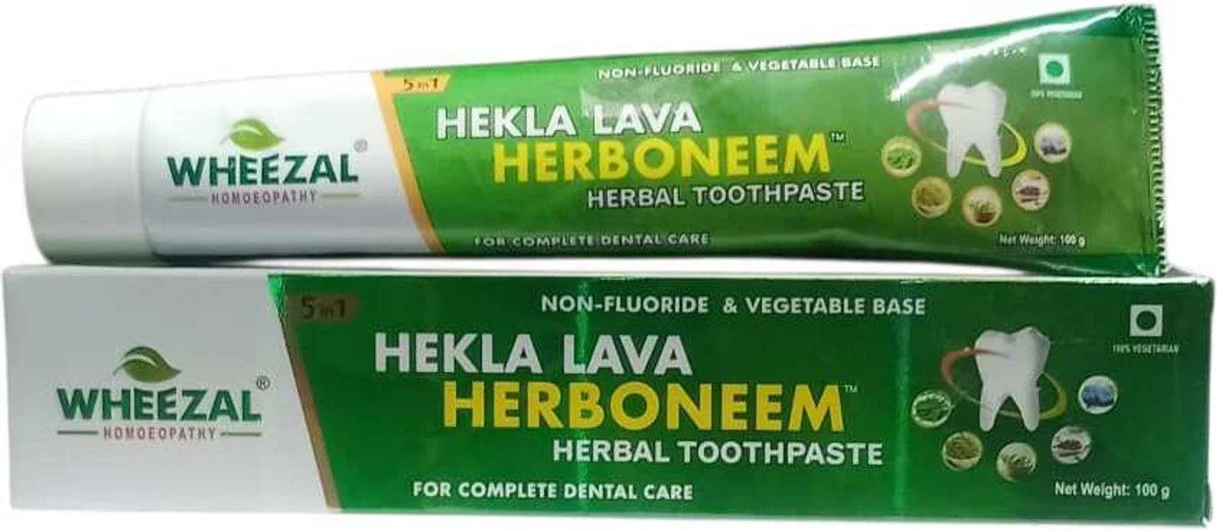 Wheezal Hekla Lava Herboneem Herbal Toothpaste - 100 gm