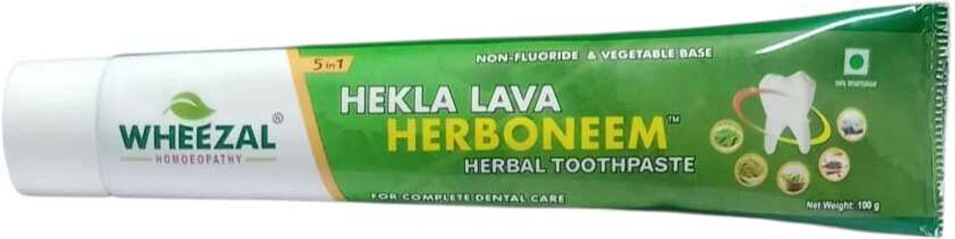 Wheezal Hekla Lava Herboneem Herbal Toothpaste - 100 gm
