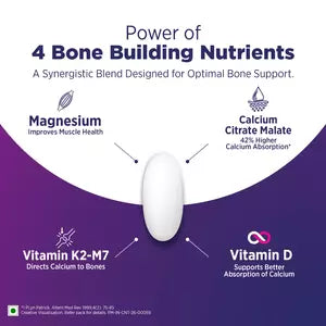 Centrum Ostocalcium CCM Tablet | Calcium Citrate Malate with Vitamin D3, K2-MK7 & Magnesium for Bone Health | 18+ years