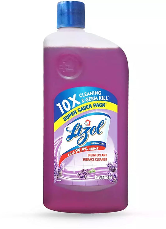 Lizol Lavender Disinfectant Floor Cleaner Liquid Bottle Of 975 Ml