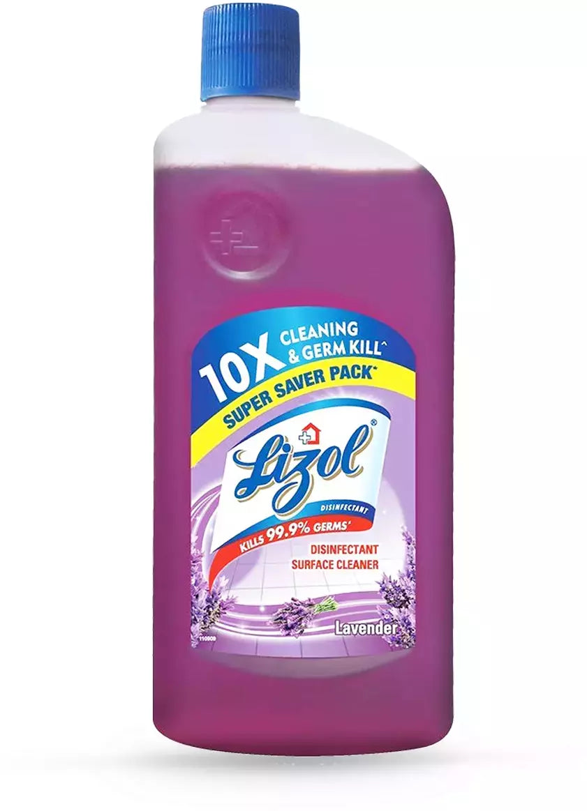 Lizol Lavender Disinfectant Floor Cleaner Liquid Bottle Of 975 Ml