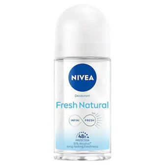 Nivea Fresh Natural Roll On 48 H Smooth & Beautiful Underarms For Women - 50 ml