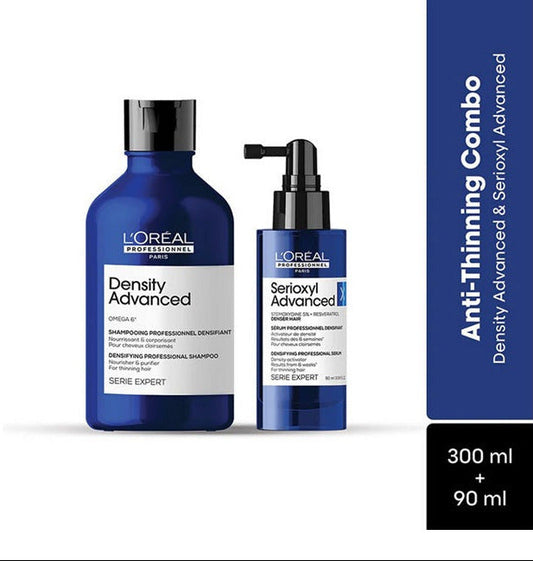 LOreal Professionnel Density Activator Regime With Density Advanced Shampoo & Serioxyl Advanced - combo