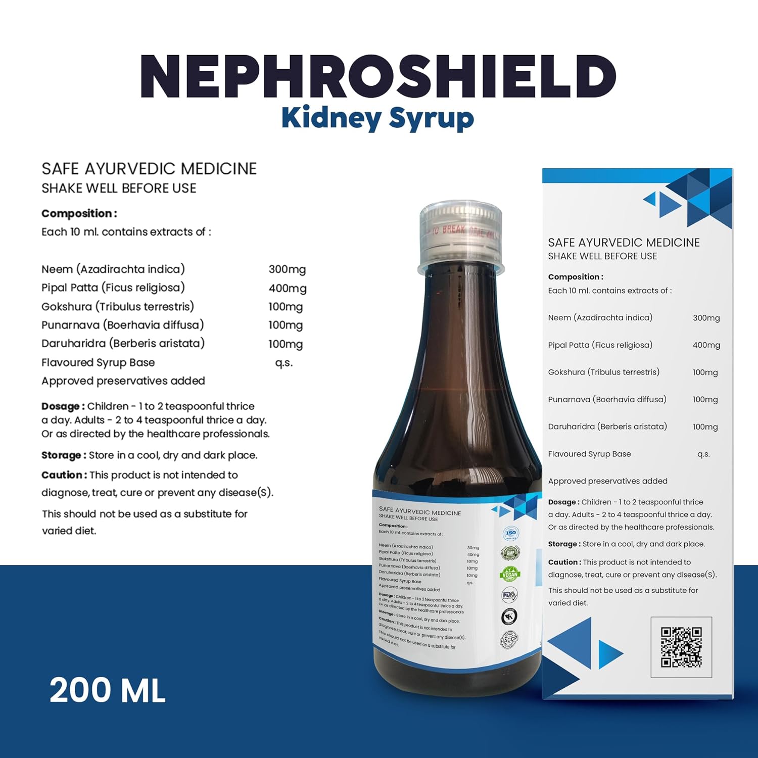 HappyMillions NephroShield Kidney Health Syrup - 200 ml