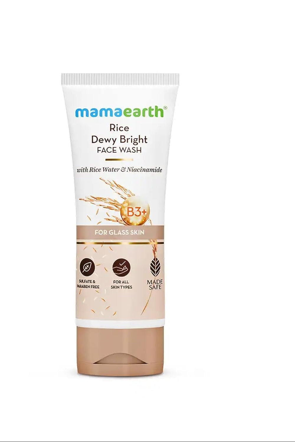 Mamaearth Rice Face Wash With Rice Water & Niacinamide - 100 ml