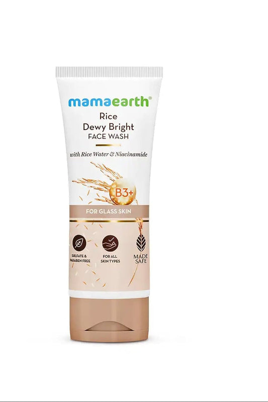 Mamaearth Rice Face Wash With Rice Water & Niacinamide - 100 ml