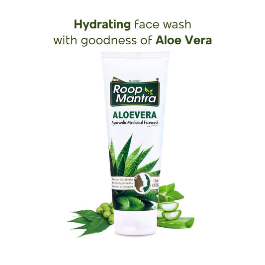Roop Mantra Ayurvedic Aloe Vera Face Wash With Tulsi & Neem | 115 ml