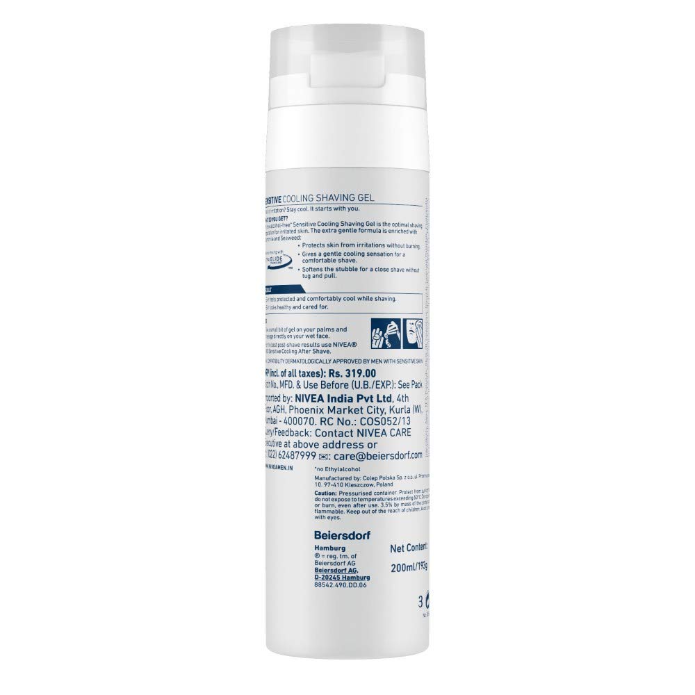Nivea Men Sensitive Cooling Shaving Foam - 200 ml