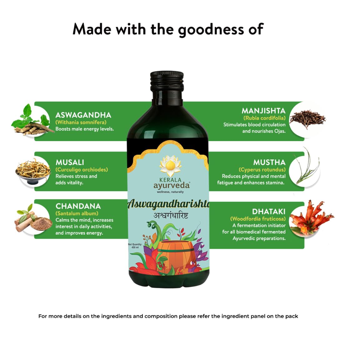 Kerala Ayurveda Aswagandharishtam - 435 ml