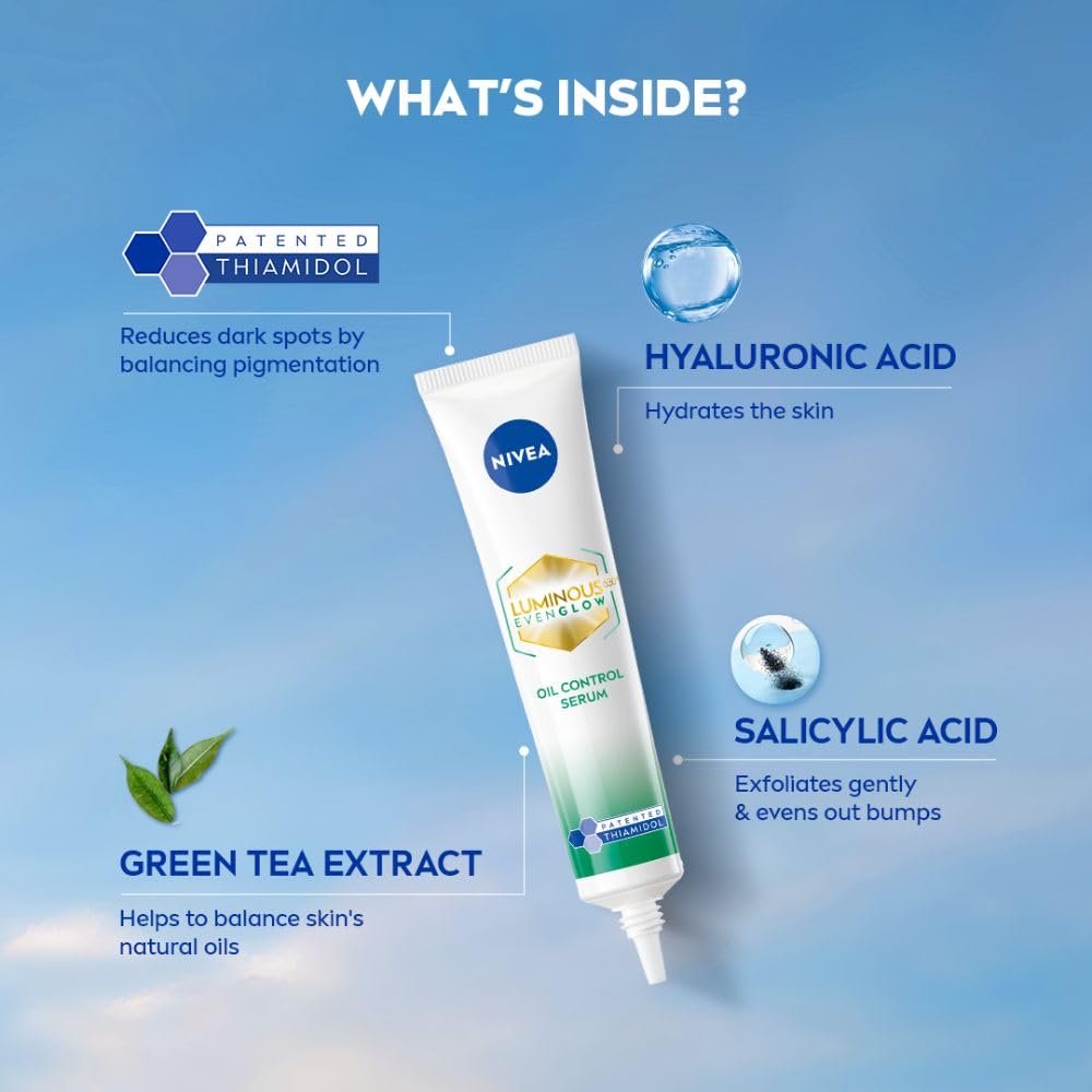 Nivea Luminous Even Glow Oil Control Serum - 40 ml
