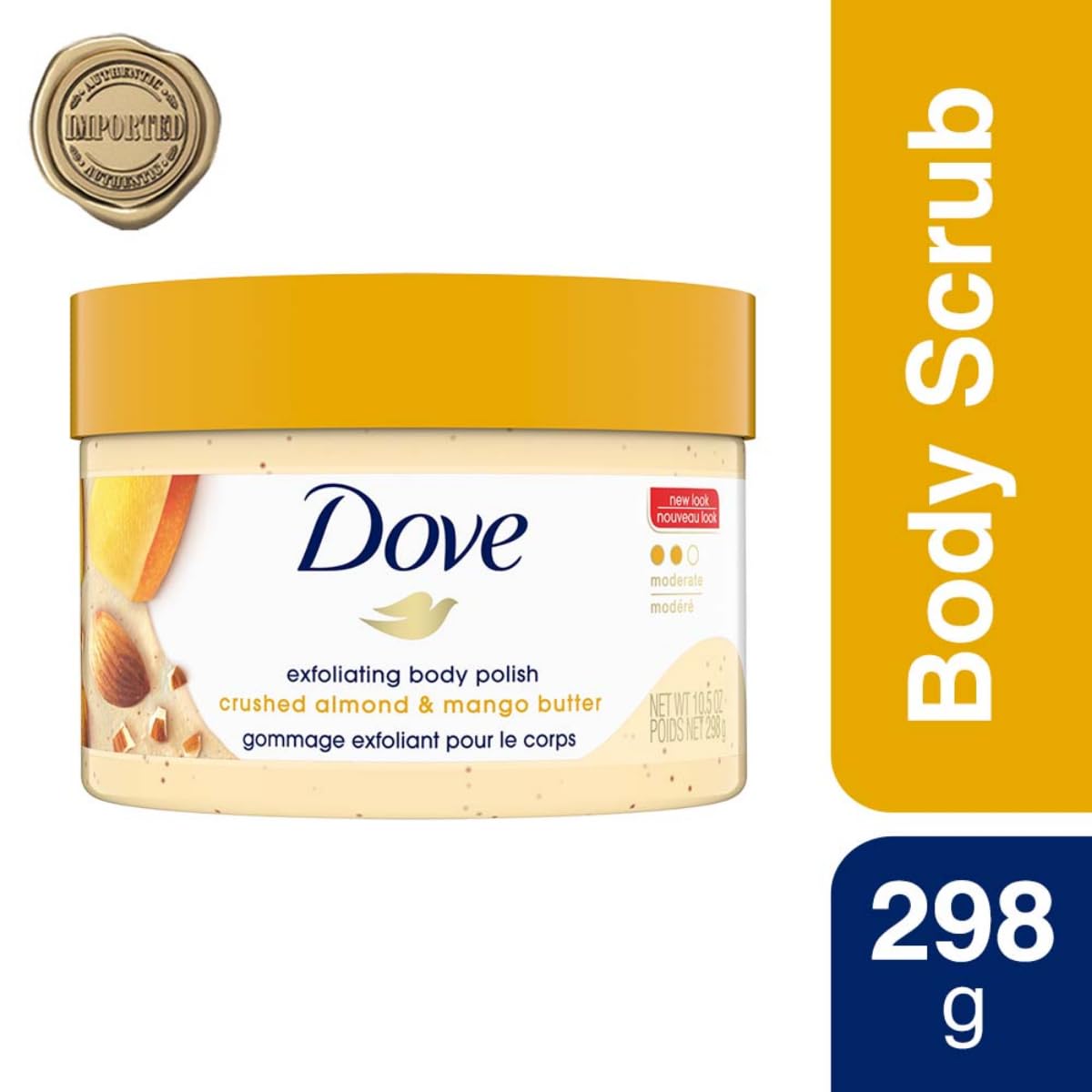 Dove Exfoliating Body Polish Scrub - Oatmeal & Calendula Oil - 298 gm