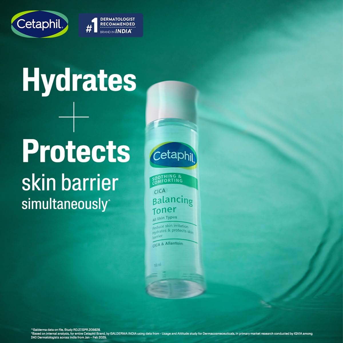 Cetaphil CICA Toner, Skin Barrier Protection, Reduces Irritation - 150 ml