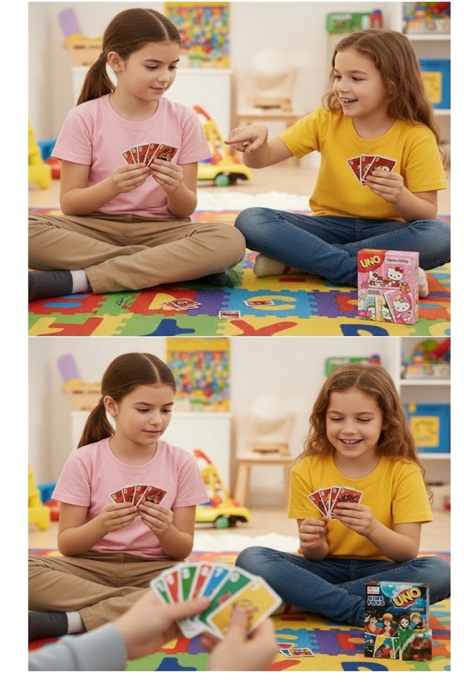 UNO Hello Kitty & UNO Anime Card Game Combo Best for Friends and Family