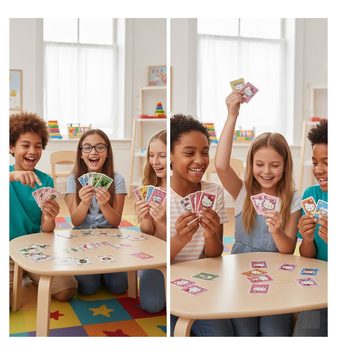 UNO Minecraft & UNO Hello Kitty Card Game Combo | Friends, Family and Travel