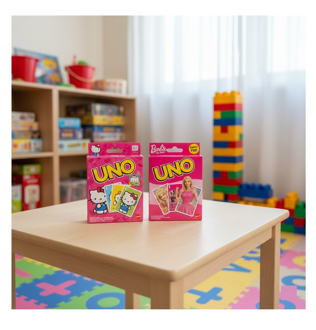 UNO Hello Kitty & UNO Barbie Card Game Combo | Best for Friends, Family & Travel