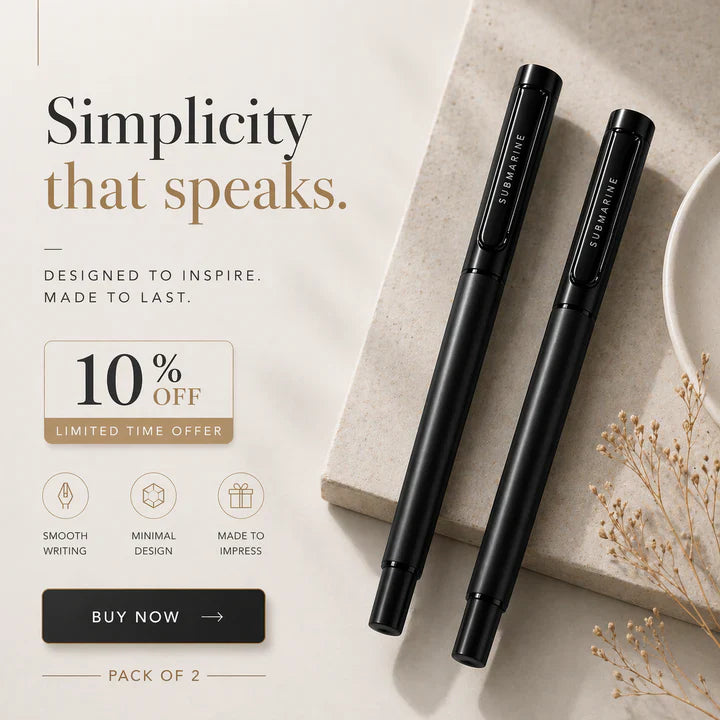 Wireclip Metal Roller and Ball Pen Set